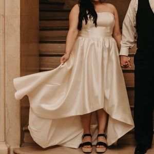David’s Bridal Hi-Low Wedding Dress